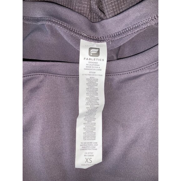 Fabletics XS Women's Long Sleeve Yoga Top In Light Purple - Picture 4 of 4